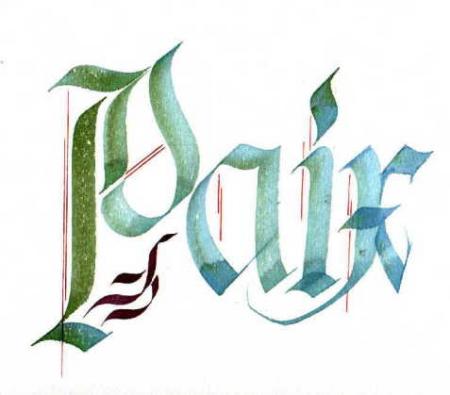 QUATRE LETTRE POUR LA PAIX